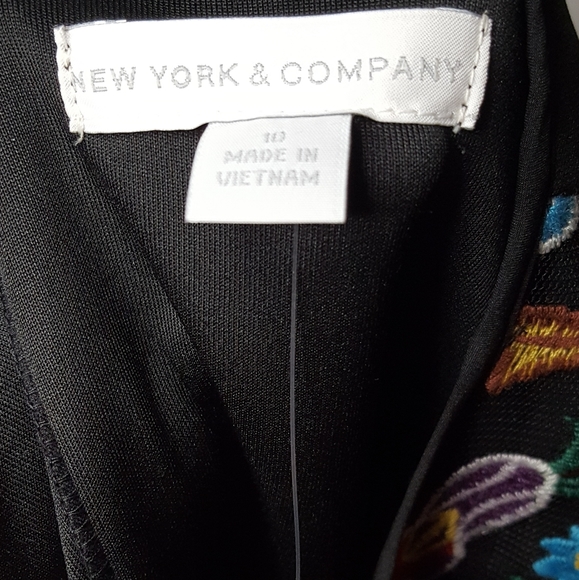 NWT New York & Co Embroidered Midi Dress